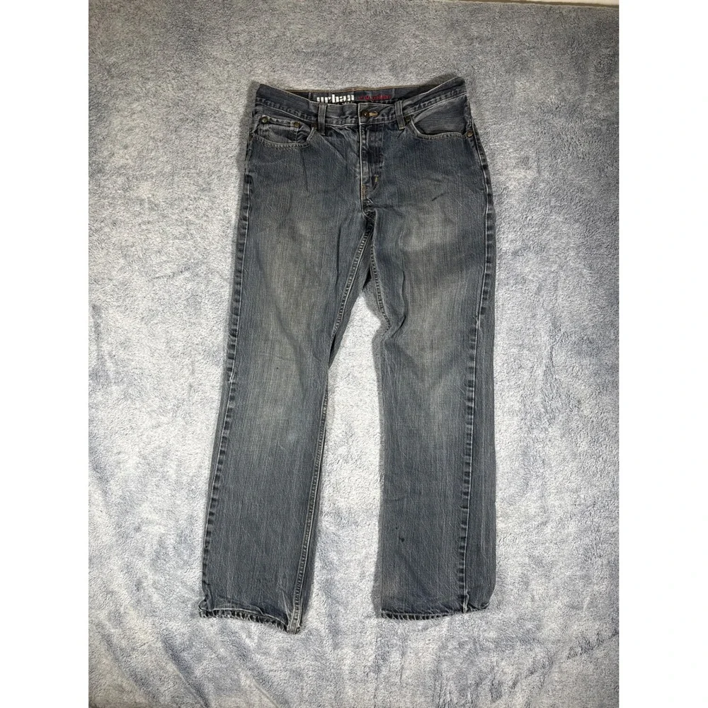 Urban Pipeline‎ Slim Straight Jeans Mens 32x34 Medium Wash Denim Blue Pants
